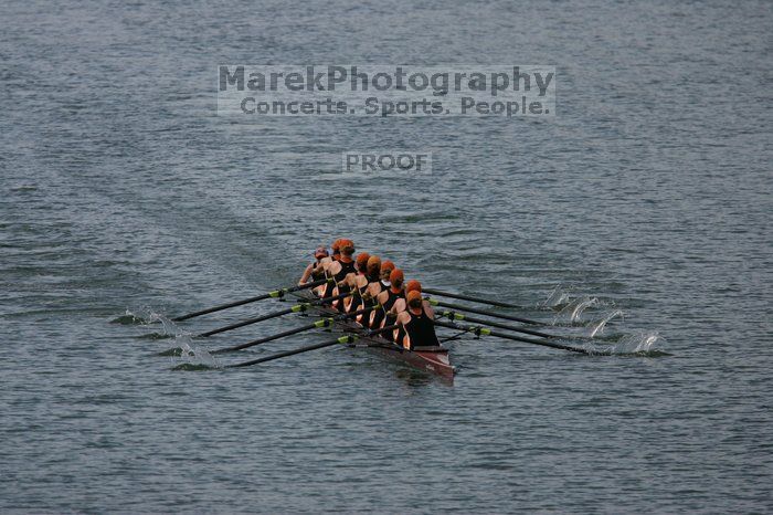 The Texas Rowing second varsity eight team finished with a time of 7:29.5, losing to Wisconsin, which completed the race in 7:15.5. This was the third session of the Longhorn Invitational, Saturday afternoon, March 21, 2009 on Lady Bird Lake.

Filename: SRM_20090321_16282219.jpg
Aperture: f/4.0
Shutter Speed: 1/5000
Body: Canon EOS-1D Mark II
Lens: Canon EF 300mm f/2.8 L IS