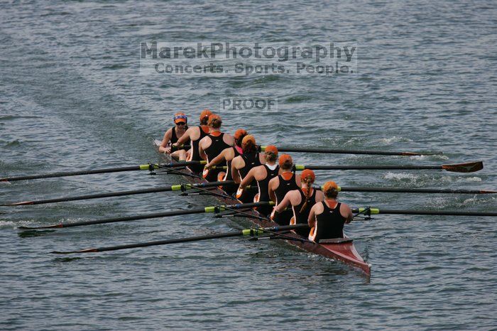 The Texas Rowing second varsity eight team finished with a time of 7:29.5, losing to Wisconsin, which completed the race in 7:15.5. This was the third session of the Longhorn Invitational, Saturday afternoon, March 21, 2009 on Lady Bird Lake.

Filename: SRM_20090321_16283241.jpg
Aperture: f/4.0
Shutter Speed: 1/4000
Body: Canon EOS-1D Mark II
Lens: Canon EF 300mm f/2.8 L IS