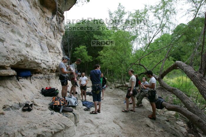 It was another long day of rock climbing at Seismic Wall on Austin's Barton Creek Greenbelt, Saturday, April 11, 2009.

Filename: SRM_20090411_15384208.JPG
Aperture: f/11.0
Shutter Speed: 1/100
Body: Canon EOS-1D Mark II
Lens: Canon EF 16-35mm f/2.8 L