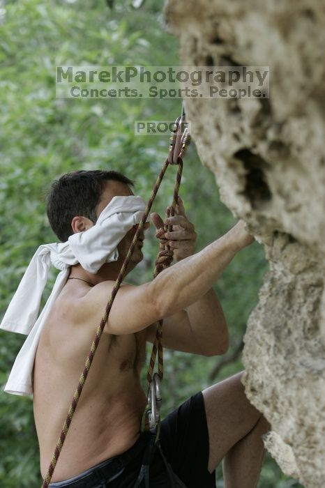 CTM hosted a speed climbing event at Seismic Wall on Diving for Rocks to benefit the Austin Area Food Bank, Saturday, May 9, 2009.

Filename: SRM_20090509_11163488.jpg
Aperture: f/5.0
Shutter Speed: 1/250
Body: Canon EOS-1D Mark II
Lens: Canon EF 80-200mm f/2.8 L