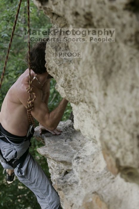 Jason Shear competing.  CTM hosted a speed climbing event at Seismic Wall on Diving for Rocks to benefit the Austin Area Food Bank, Saturday, May 9, 2009.

Filename: SRM_20090509_11215000.jpg
Aperture: f/5.6
Shutter Speed: 1/400
Body: Canon EOS-1D Mark II
Lens: Canon EF 80-200mm f/2.8 L