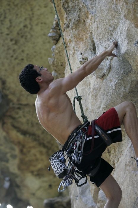 Chris Bottaro on Diving for Rocks (5.10d).  It was another long day of rock climbing at Seismic Wall on Austin's Barton Creek Greenbelt, Sunday, June 090607, 2009.

Filename: SRM_20090607_17433023.jpg
Aperture: f/4.0
Shutter Speed: 1/400
Body: Canon EOS-1D Mark II
Lens: Canon EF 80-200mm f/2.8 L