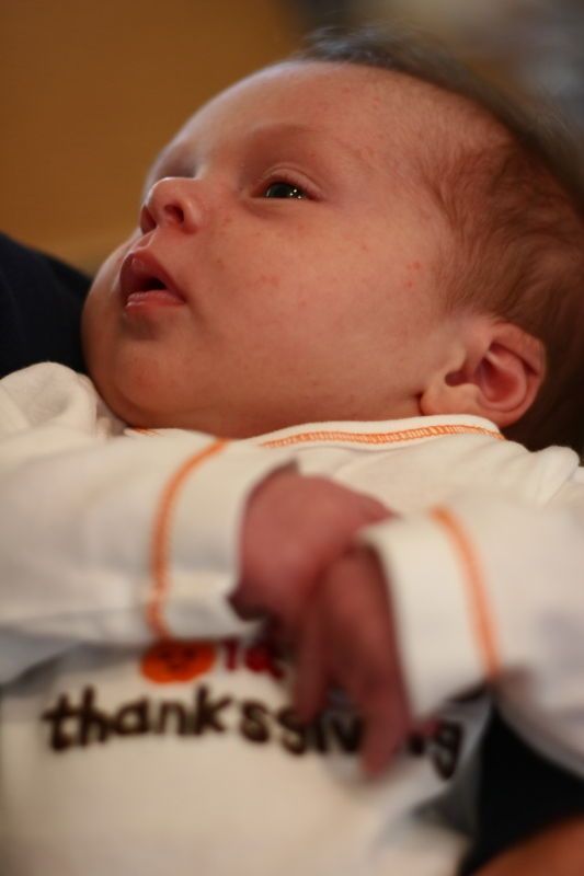 Baby Maddox Helbing, 3 weeks old, at Lake Oconee on Thursday, November 26, 2009.

Filename: SRM_20091126_10250585.JPG
Aperture: f/2.0
Shutter Speed: 1/40
Body: Canon EOS 20D
Lens: Canon EF 50mm f/1.8 II