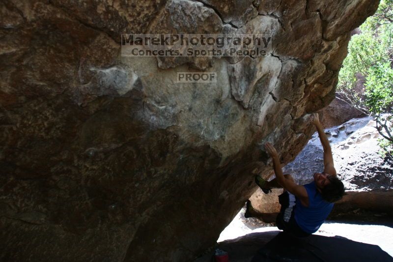 Rock climbing in Hueco Tanks State Park and Historic Site during the Hueco Tanks Awesome Fest 2.0 trip, Saturday, September 04, 2010.

Filename: SRM_20100904_13040342.JPG
Aperture: f/4.0
Shutter Speed: 1/320
Body: Canon EOS 20D
Lens: Canon EF 16-35mm f/2.8 L