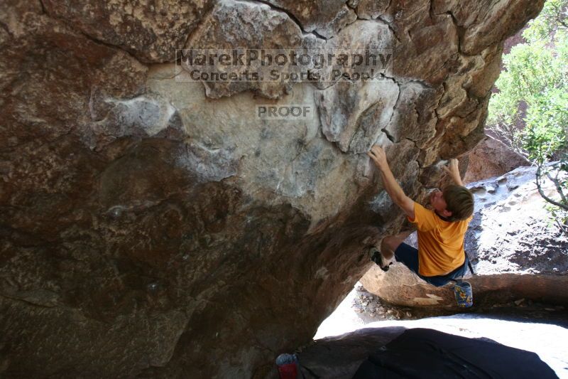 Rock climbing in Hueco Tanks State Park and Historic Site during the Hueco Tanks Awesome Fest 2.0 trip, Saturday, September 04, 2010.

Filename: SRM_20100904_13064252.JPG
Aperture: f/4.0
Shutter Speed: 1/200
Body: Canon EOS 20D
Lens: Canon EF 16-35mm f/2.8 L