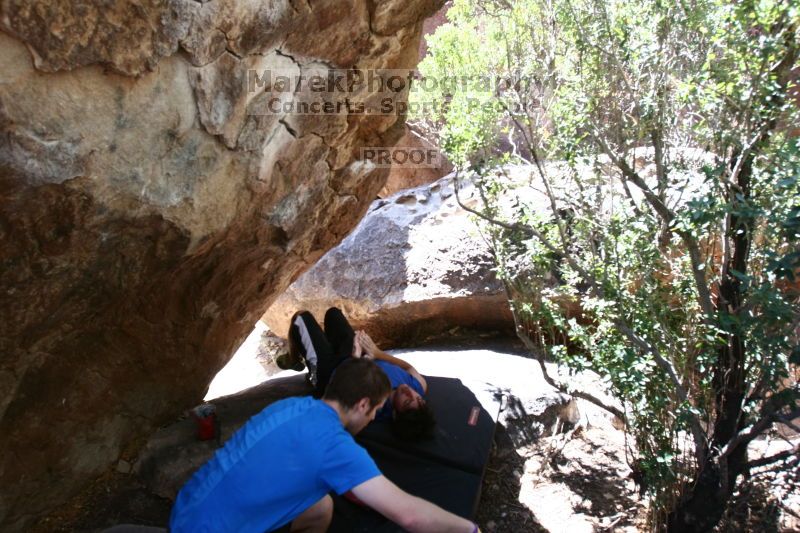 Rock climbing in Hueco Tanks State Park and Historic Site during the Hueco Tanks Awesome Fest 2.0 trip, Saturday, September 04, 2010.

Filename: SRM_20100904_13083960.JPG
Aperture: f/4.0
Shutter Speed: 1/200
Body: Canon EOS 20D
Lens: Canon EF 16-35mm f/2.8 L