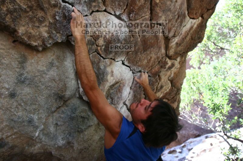 Rock climbing in Hueco Tanks State Park and Historic Site during the Hueco Tanks Awesome Fest 2.0 trip, Saturday, September 04, 2010.

Filename: SRM_20100904_13132676.JPG
Aperture: f/4.0
Shutter Speed: 1/200
Body: Canon EOS 20D
Lens: Canon EF 16-35mm f/2.8 L