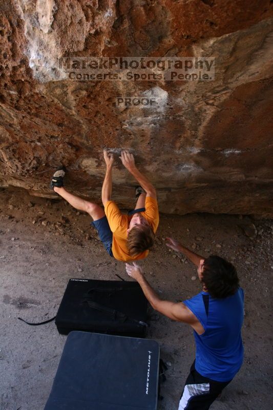 Rock climbing in Hueco Tanks State Park and Historic Site during the Hueco Tanks Awesome Fest 2.0 trip, Saturday, September 04, 2010.

Filename: SRM_20100904_13294194.JPG
Aperture: f/4.0
Shutter Speed: 1/400
Body: Canon EOS 20D
Lens: Canon EF 16-35mm f/2.8 L