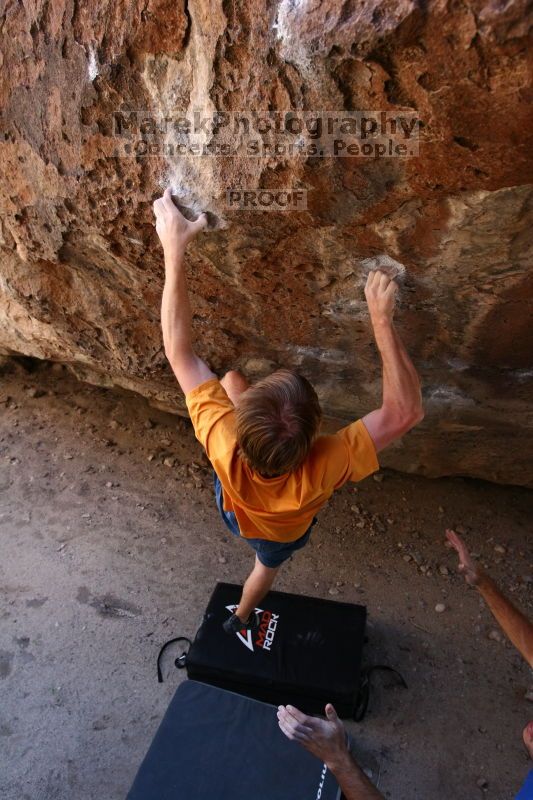 Rock climbing in Hueco Tanks State Park and Historic Site during the Hueco Tanks Awesome Fest 2.0 trip, Saturday, September 04, 2010.

Filename: SRM_20100904_13311605.JPG
Aperture: f/4.0
Shutter Speed: 1/400
Body: Canon EOS 20D
Lens: Canon EF 16-35mm f/2.8 L