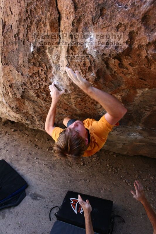 Rock climbing in Hueco Tanks State Park and Historic Site during the Hueco Tanks Awesome Fest 2.0 trip, Saturday, September 04, 2010.

Filename: SRM_20100904_13365114.JPG
Aperture: f/4.0
Shutter Speed: 1/400
Body: Canon EOS 20D
Lens: Canon EF 16-35mm f/2.8 L