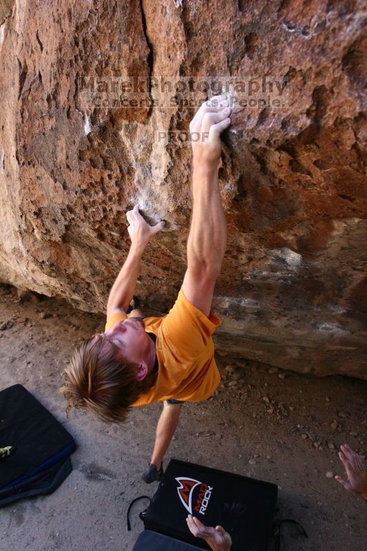 Rock climbing in Hueco Tanks State Park and Historic Site during the Hueco Tanks Awesome Fest 2.0 trip, Saturday, September 04, 2010.

Filename: SRM_20100904_13365216.JPG
Aperture: f/4.0
Shutter Speed: 1/400
Body: Canon EOS 20D
Lens: Canon EF 16-35mm f/2.8 L