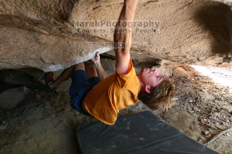 Rock climbing in Hueco Tanks State Park and Historic Site during the Hueco Tanks Awesome Fest 2.0 trip, Saturday, September 04, 2010.

Filename: SRM_20100904_15004726.JPG
Aperture: f/2.8
Shutter Speed: 1/200
Body: Canon EOS 20D
Lens: Canon EF 16-35mm f/2.8 L