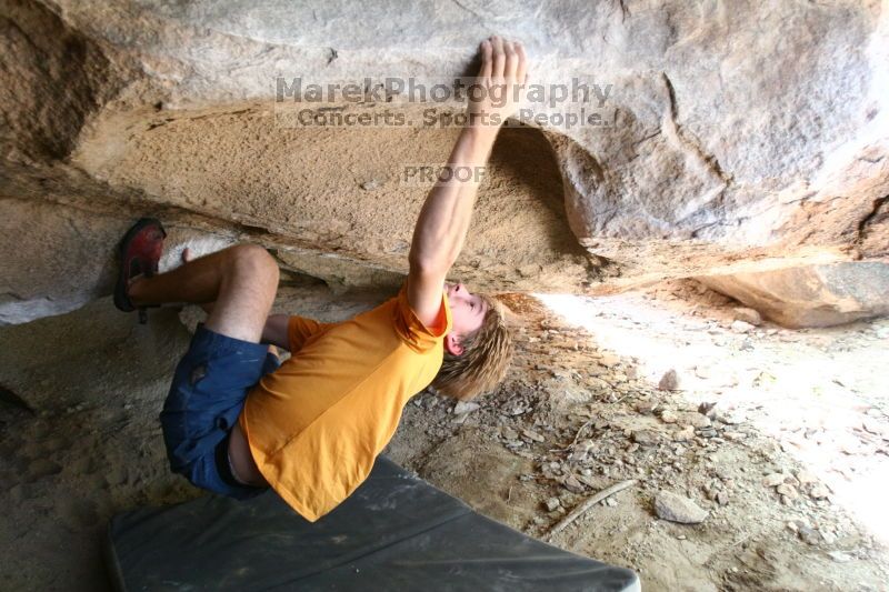 Rock climbing in Hueco Tanks State Park and Historic Site during the Hueco Tanks Awesome Fest 2.0 trip, Saturday, September 04, 2010.

Filename: SRM_20100904_15005327.JPG
Aperture: f/2.8
Shutter Speed: 1/200
Body: Canon EOS 20D
Lens: Canon EF 16-35mm f/2.8 L