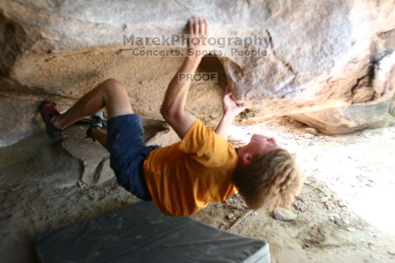 Rock climbing in Hueco Tanks State Park and Historic Site during the Hueco Tanks Awesome Fest 2.0 trip, Saturday, September 04, 2010.

Filename: SRM_20100904_15005534.JPG
Aperture: f/2.8
Shutter Speed: 1/200
Body: Canon EOS 20D
Lens: Canon EF 16-35mm f/2.8 L