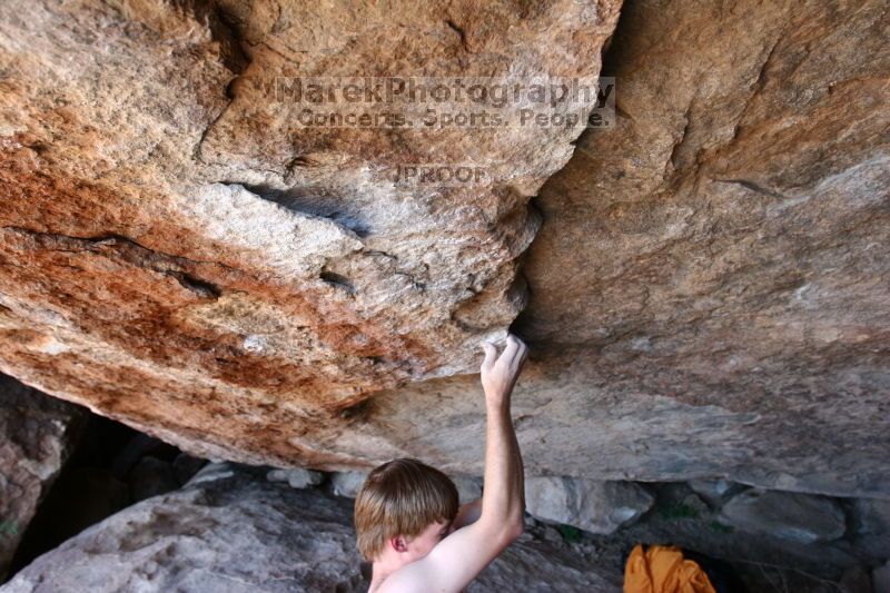 Rock climbing in Hueco Tanks State Park and Historic Site during the Hueco Tanks Awesome Fest 2.0 trip, Saturday, September 04, 2010.

Filename: SRM_20100904_15320082.JPG
Aperture: f/4.0
Shutter Speed: 1/400
Body: Canon EOS 20D
Lens: Canon EF 16-35mm f/2.8 L