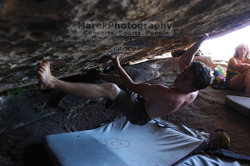 Rock climbing in Hueco Tanks State Park and Historic Site during the Hueco Tanks Awesome Fest 2.0 trip, Sunday, September 05, 2010.

Filename: SRM_20100905_16192664.JPG
Aperture: f/2.8
Shutter Speed: 1/200
Body: Canon EOS 20D
Lens: Canon EF 16-35mm f/2.8 L