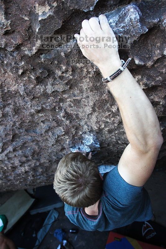 Rock climbing in Hueco Tanks State Park and Historic Site during the Hueco Tanks Awesome Fest 2.0 trip, Sunday, September 05, 2010.

Filename: SRM_20100905_19144431.JPG
Aperture: f/4.0
Shutter Speed: 1/200
Body: Canon EOS 20D
Lens: Canon EF 16-35mm f/2.8 L