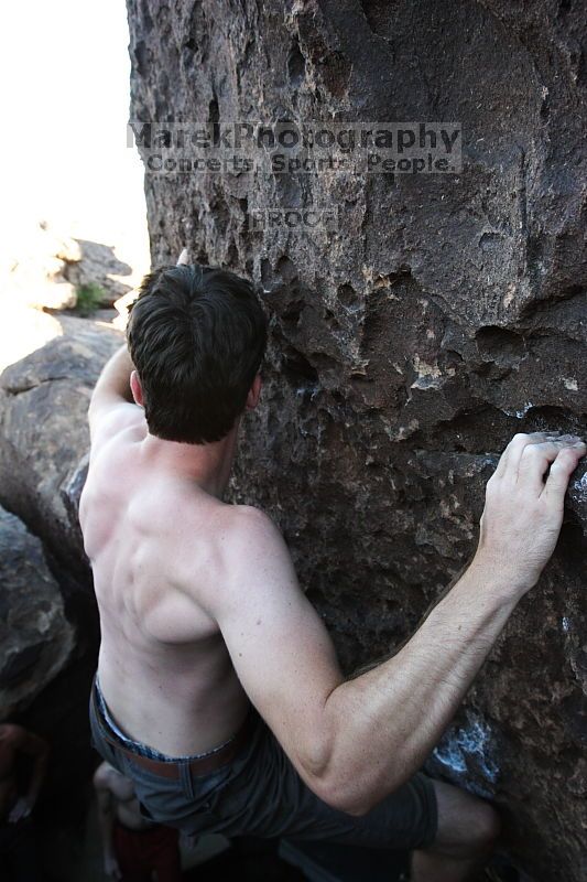 Rock climbing in Hueco Tanks State Park and Historic Site during the Hueco Tanks Awesome Fest 2.0 trip, Sunday, September 05, 2010.

Filename: SRM_20100905_19231356.JPG
Aperture: f/5.0
Shutter Speed: 1/250
Body: Canon EOS 20D
Lens: Canon EF 16-35mm f/2.8 L