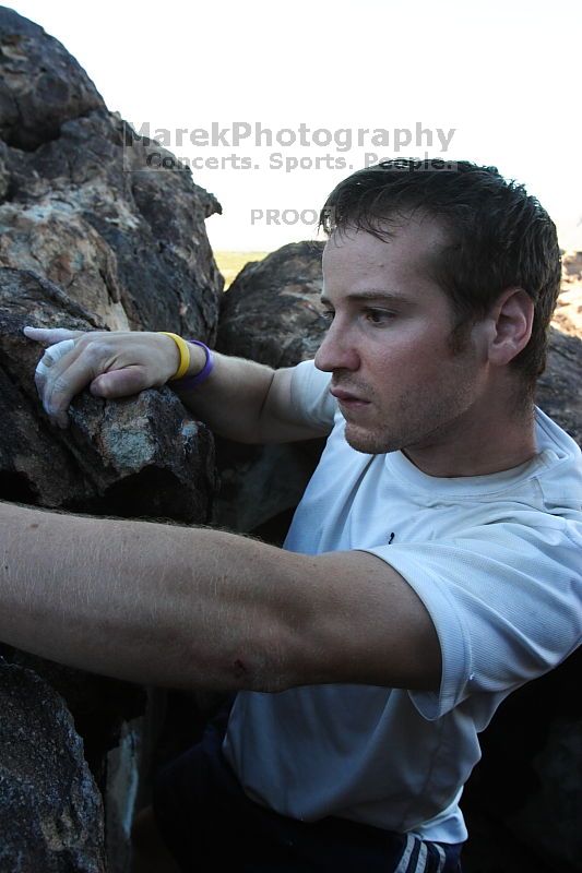 Rock climbing in Hueco Tanks State Park and Historic Site during the Hueco Tanks Awesome Fest 2.0 trip, Sunday, September 05, 2010.

Filename: SRM_20100905_19341965.JPG
Aperture: f/7.1
Shutter Speed: 1/250
Body: Canon EOS 20D
Lens: Canon EF 16-35mm f/2.8 L