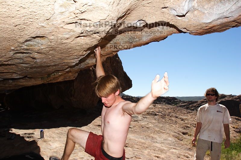 Rock climbing in Hueco Tanks State Park and Historic Site during the Hueco Tanks Awesome Fest 2.0 trip, Monday, September 06, 2010.

Filename: SRM_20100906_12165926.JPG
Aperture: f/10.0
Shutter Speed: 1/250
Body: Canon EOS 20D
Lens: Canon EF 16-35mm f/2.8 L