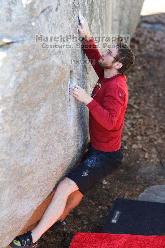 Bouldering in the southeast during Spring Break 2013.

Filename: SRM_20130312_14422456.JPG
Aperture: f/2.0
Shutter Speed: 1/1000
Body: Canon EOS-1D Mark II
Lens: Canon EF 85mm f/1.2 L II