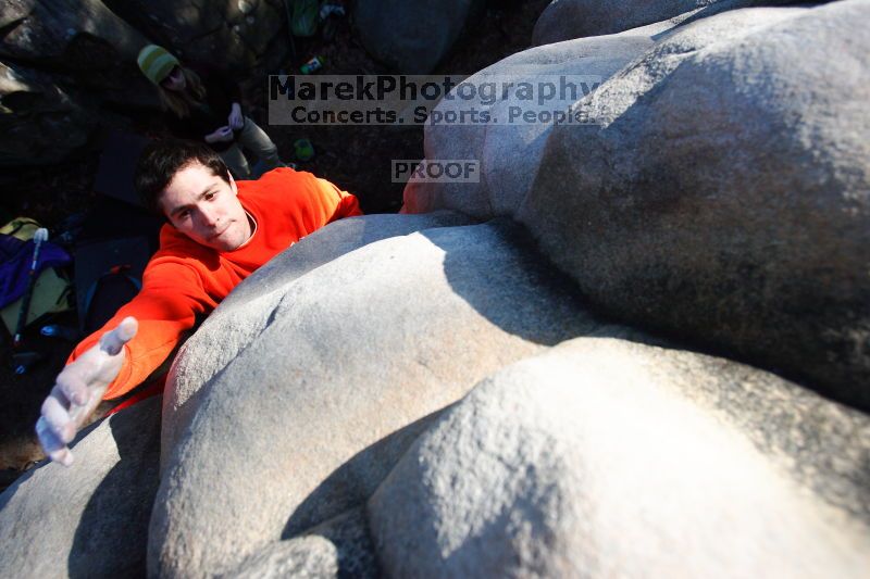 Bouldering in the southeast during Spring Break 2013.

Filename: SRM_20130312_16033809.JPG
Aperture: f/4.0
Shutter Speed: 1/2000
Body: Canon EOS-1D Mark II
Lens: Canon EF 16-35mm f/2.8 L