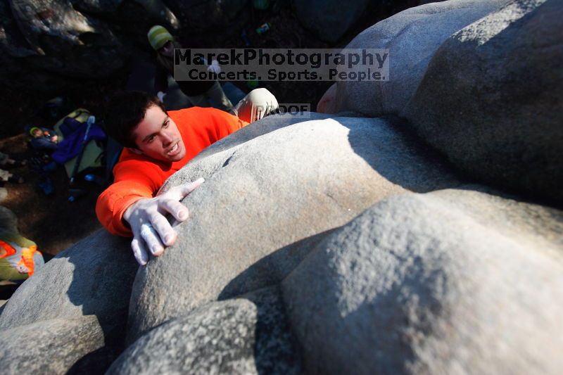 Bouldering in the southeast during Spring Break 2013.

Filename: SRM_20130312_16040224.JPG
Aperture: f/4.0
Shutter Speed: 1/2500
Body: Canon EOS-1D Mark II
Lens: Canon EF 16-35mm f/2.8 L