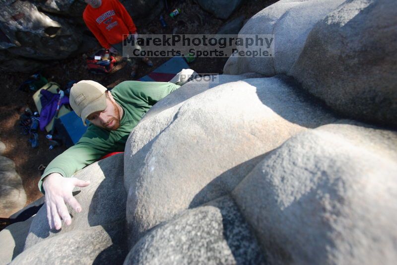 Bouldering in the southeast during Spring Break 2013.

Filename: SRM_20130312_16051427.JPG
Aperture: f/4.0
Shutter Speed: 1/1250
Body: Canon EOS-1D Mark II
Lens: Canon EF 16-35mm f/2.8 L