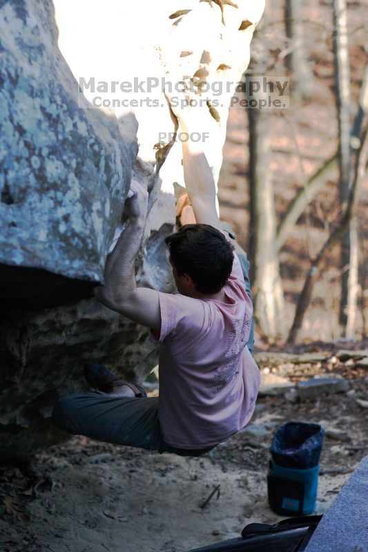 Bouldering in the southeast during Spring Break 2013.

Filename: SRM_20130313_17082067.JPG
Aperture: f/2.8
Shutter Speed: 1/1600
Body: Canon EOS-1D Mark II
Lens: Canon EF 85mm f/1.2 L II