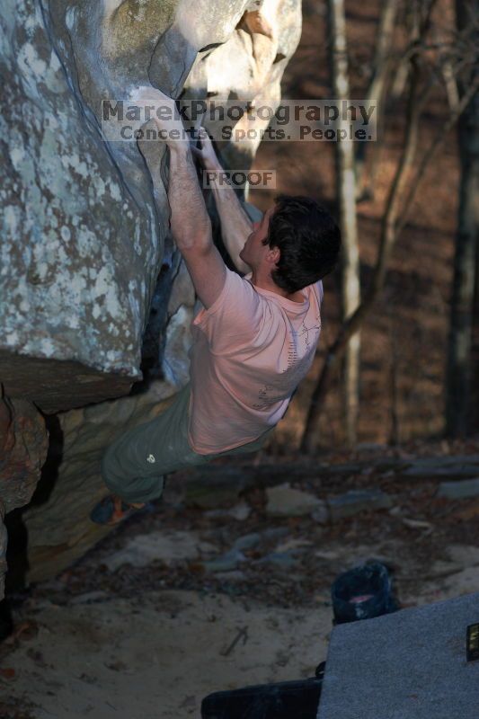 Bouldering in the southeast during Spring Break 2013.

Filename: SRM_20130313_17215889.JPG
Aperture: f/2.8
Shutter Speed: 1/1250
Body: Canon EOS-1D Mark II
Lens: Canon EF 85mm f/1.2 L II