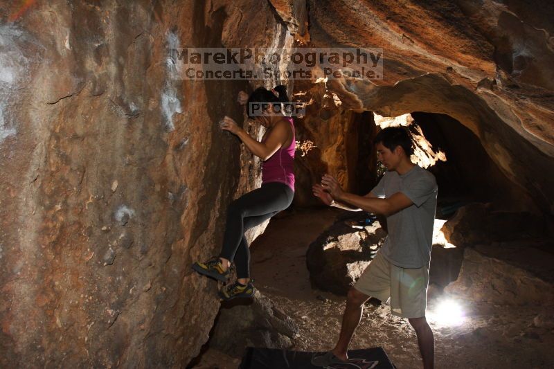 Bouldering in Hueco Tanks on 03/18/2016 with Blue Lizard Climbing and Yoga

Filename: SRM_20160318_1406270.jpg
Aperture: f/6.3
Shutter Speed: 1/250
Body: Canon EOS 20D
Lens: Canon EF 16-35mm f/2.8 L