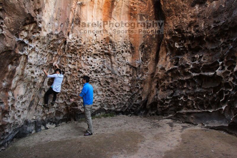 Bouldering in Hueco Tanks on 03/19/2016 with Blue Lizard Climbing and Yoga

Filename: SRM_20160319_1601470.jpg
Aperture: f/4.0
Shutter Speed: 1/60
Body: Canon EOS 20D
Lens: Canon EF 16-35mm f/2.8 L