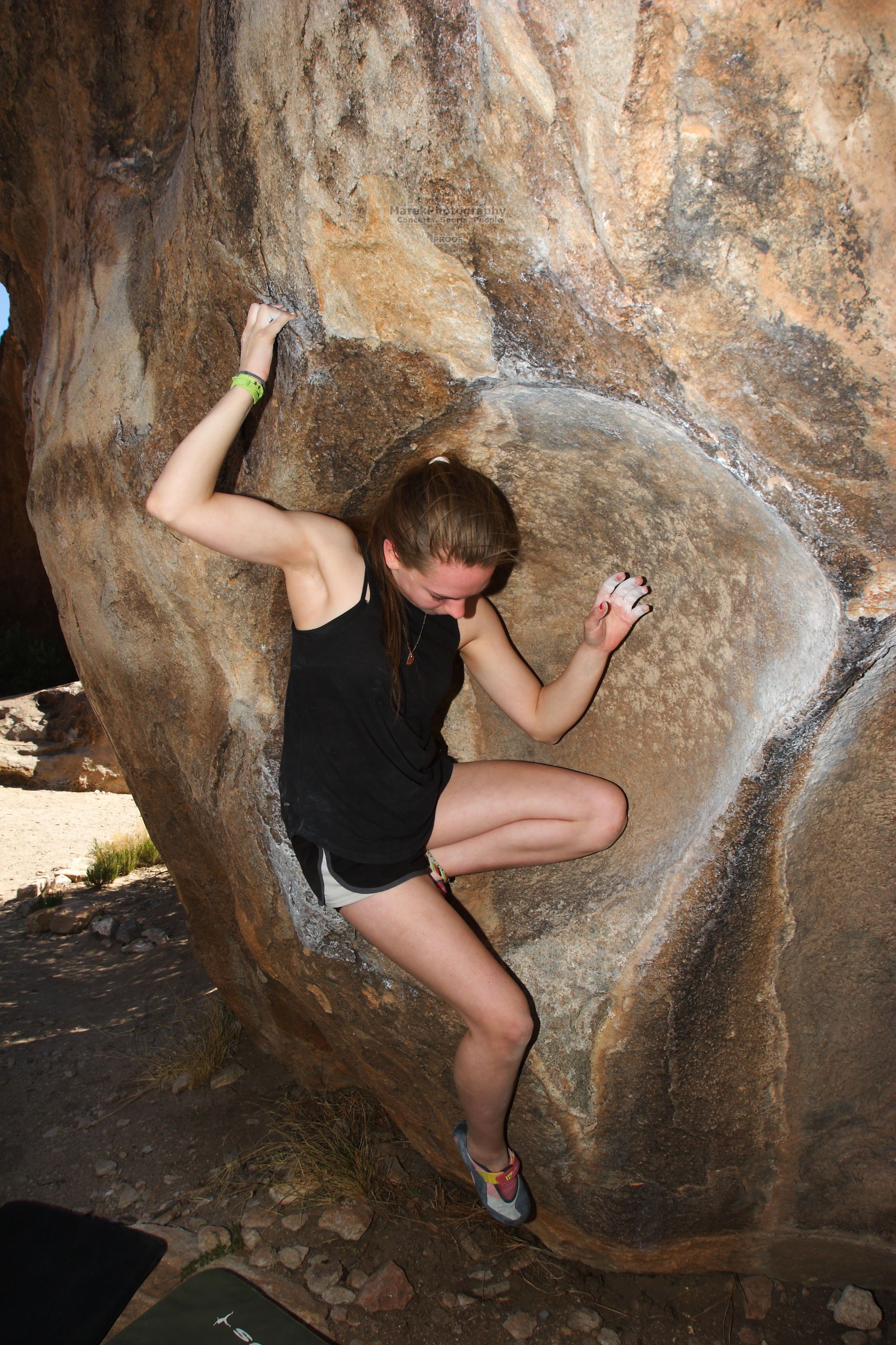 Bouldering in Hueco Tanks on 03/26/2016 with Blue Lizard Climbing and Yoga

Filename: SRM_20160326_1414180.jpg
Aperture: f/7.1
Shutter Speed: 1/250
Body: Canon EOS 20D
Lens: Canon EF 16-35mm f/2.8 L