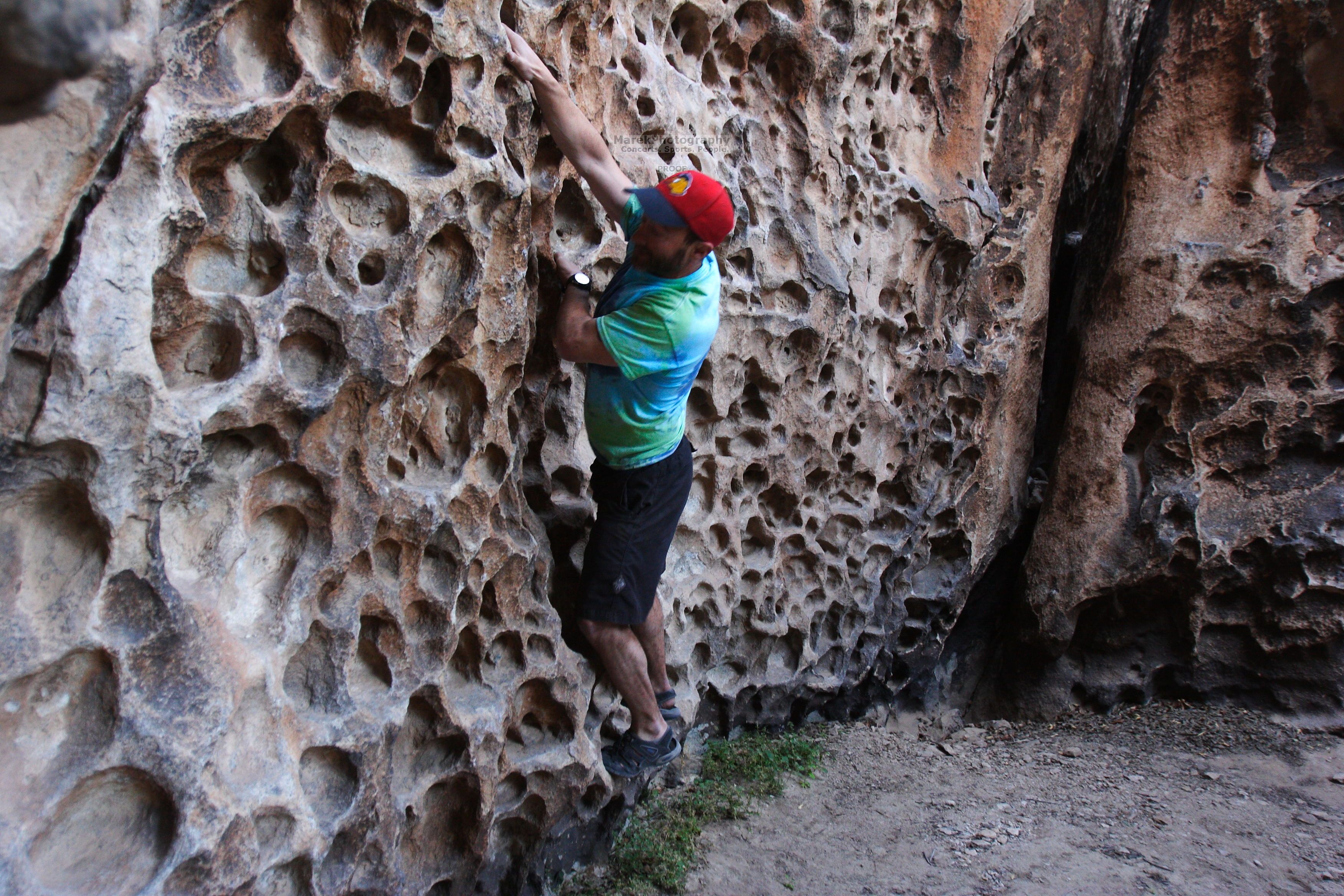 Bouldering in Hueco Tanks on 03/26/2016 with Blue Lizard Climbing and Yoga

Filename: SRM_20160326_1602100.jpg
Aperture: f/2.8
Shutter Speed: 1/80
Body: Canon EOS 20D
Lens: Canon EF 16-35mm f/2.8 L