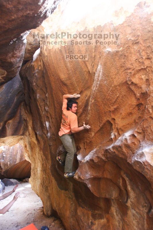 Bouldering in Hueco Tanks on 04/06/2016 with Blue Lizard Climbing and Yoga

Filename: SRM_20160406_1546170.jpg
Aperture: f/2.8
Shutter Speed: 1/200
Body: Canon EOS 20D
Lens: Canon EF 16-35mm f/2.8 L