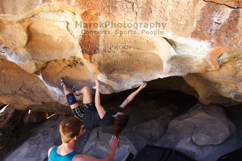 Bouldering in Hueco Tanks on 04/11/2016 with Blue Lizard Climbing and Yoga

Filename: SRM_20160411_1354060.jpg
Aperture: f/5.6
Shutter Speed: 1/250
Body: Canon EOS 20D
Lens: Canon EF 16-35mm f/2.8 L