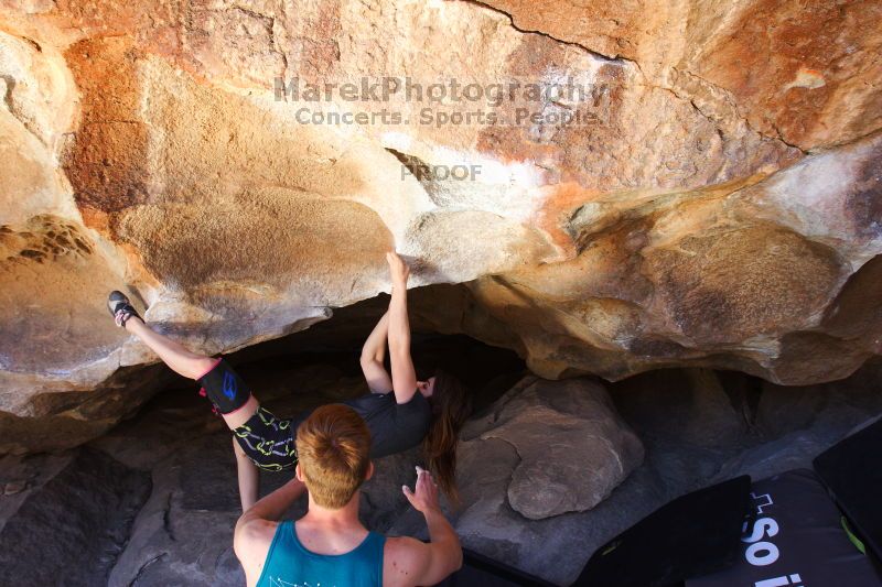 Bouldering in Hueco Tanks on 04/11/2016 with Blue Lizard Climbing and Yoga

Filename: SRM_20160411_1354200.jpg
Aperture: f/5.6
Shutter Speed: 1/250
Body: Canon EOS 20D
Lens: Canon EF 16-35mm f/2.8 L