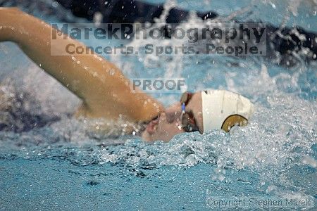 Vesna Stojanovska placed 5th in the women's 500 yd freestyle against UVA

Filename: crw_3761_std.jpg
Aperture: f/2.8
Shutter Speed: 1/500
Body: Canon EOS DIGITAL REBEL
Lens: Canon EF 80-200mm f/2.8 L