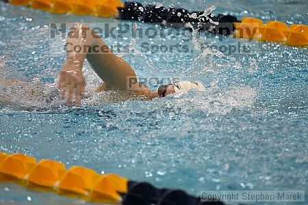 Vesna Stojanovska and team placed 3rd in the 4x200 yd freestyle relay against UVA

Filename: crw_3812_std.jpg
Aperture: f/2.8
Shutter Speed: 1/500
Body: Canon EOS DIGITAL REBEL
Lens: Canon EF 80-200mm f/2.8 L