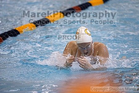 Laura Heiser placed 7th in the 100m breaststroke against FSU, UMD and VT

Filename: crw_3021_std.jpg
Aperture: f/2.8
Shutter Speed: 1/500
Body: Canon EOS DIGITAL REBEL
Lens: Canon EF 80-200mm f/2.8 L