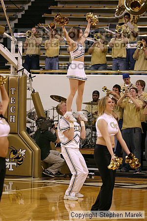 The Georgia Tech women's basketball team played Clemson.

Filename: img_0709_std.jpg
Aperture: f/2.8
Shutter Speed: 1/320
Body: Canon EOS DIGITAL REBEL
Lens: Canon EF 80-200mm f/2.8 L