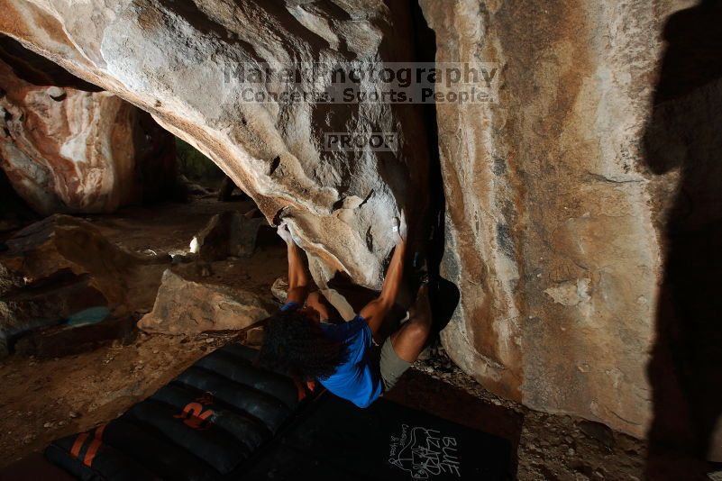 Bouldering in Hueco Tanks on 10/19/2018 with Blue Lizard Climbing and Yoga

Filename: SRM_20181019_1627290.jpg
Aperture: f/6.3
Shutter Speed: 1/250
Body: Canon EOS-1D Mark II
Lens: Canon EF 16-35mm f/2.8 L