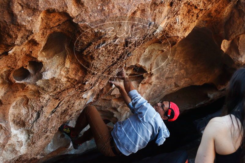 Bouldering in Hueco Tanks on 11/02/2018 with Blue Lizard Climbing and Yoga

Filename: SRM_20181102_1055570.jpg
Aperture: f/4.0
Shutter Speed: 1/400
Body: Canon EOS-1D Mark II
Lens: Canon EF 50mm f/1.8 II