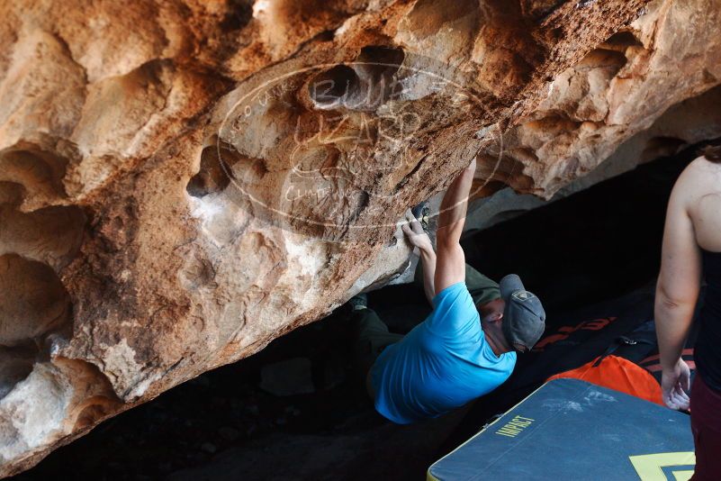 Bouldering in Hueco Tanks on 11/02/2018 with Blue Lizard Climbing and Yoga

Filename: SRM_20181102_1058091.jpg
Aperture: f/4.0
Shutter Speed: 1/250
Body: Canon EOS-1D Mark II
Lens: Canon EF 50mm f/1.8 II