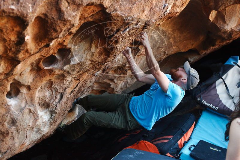 Bouldering in Hueco Tanks on 11/02/2018 with Blue Lizard Climbing and Yoga

Filename: SRM_20181102_1058260.jpg
Aperture: f/4.0
Shutter Speed: 1/250
Body: Canon EOS-1D Mark II
Lens: Canon EF 50mm f/1.8 II