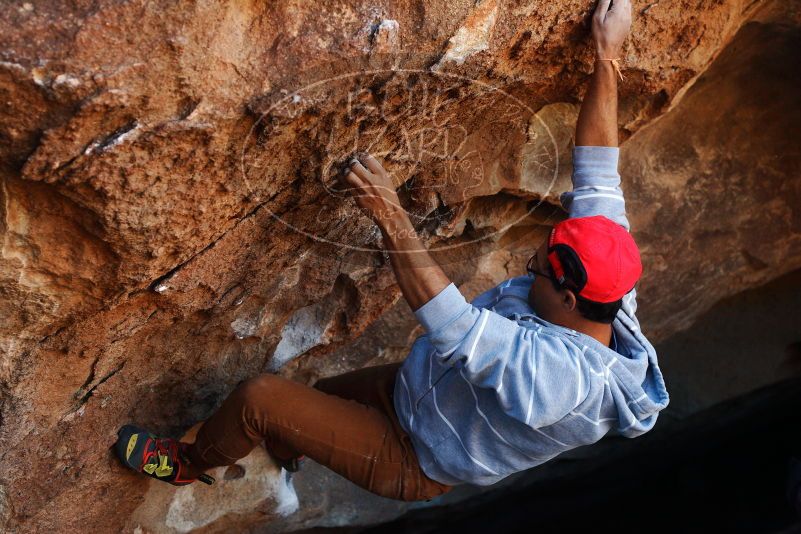 Bouldering in Hueco Tanks on 11/02/2018 with Blue Lizard Climbing and Yoga

Filename: SRM_20181102_1100390.jpg
Aperture: f/4.0
Shutter Speed: 1/400
Body: Canon EOS-1D Mark II
Lens: Canon EF 50mm f/1.8 II