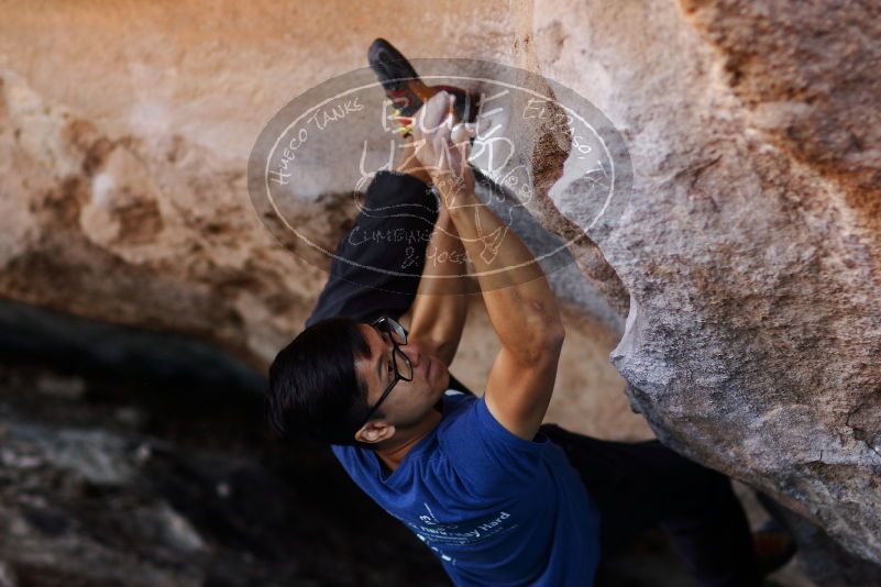 Bouldering in Hueco Tanks on 11/02/2018 with Blue Lizard Climbing and Yoga

Filename: SRM_20181102_1201421.jpg
Aperture: f/2.0
Shutter Speed: 1/320
Body: Canon EOS-1D Mark II
Lens: Canon EF 85mm f/1.2 L II