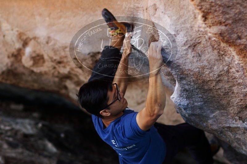 Bouldering in Hueco Tanks on 11/02/2018 with Blue Lizard Climbing and Yoga

Filename: SRM_20181102_1201431.jpg
Aperture: f/2.0
Shutter Speed: 1/320
Body: Canon EOS-1D Mark II
Lens: Canon EF 85mm f/1.2 L II