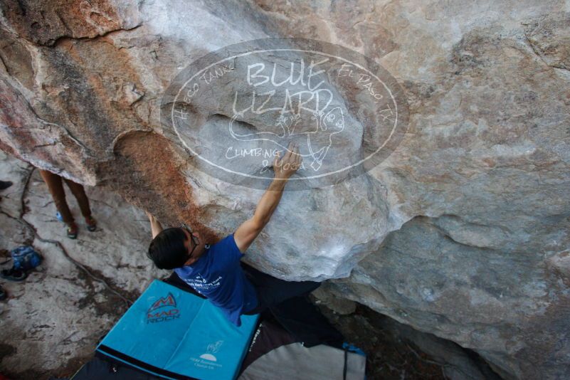 Bouldering in Hueco Tanks on 11/02/2018 with Blue Lizard Climbing and Yoga

Filename: SRM_20181102_1212410.jpg
Aperture: f/4.0
Shutter Speed: 1/400
Body: Canon EOS-1D Mark II
Lens: Canon EF 16-35mm f/2.8 L