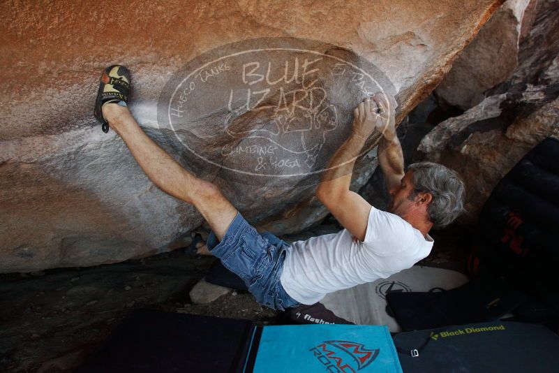 Bouldering in Hueco Tanks on 11/02/2018 with Blue Lizard Climbing and Yoga

Filename: SRM_20181102_1314550.jpg
Aperture: f/4.5
Shutter Speed: 1/320
Body: Canon EOS-1D Mark II
Lens: Canon EF 16-35mm f/2.8 L